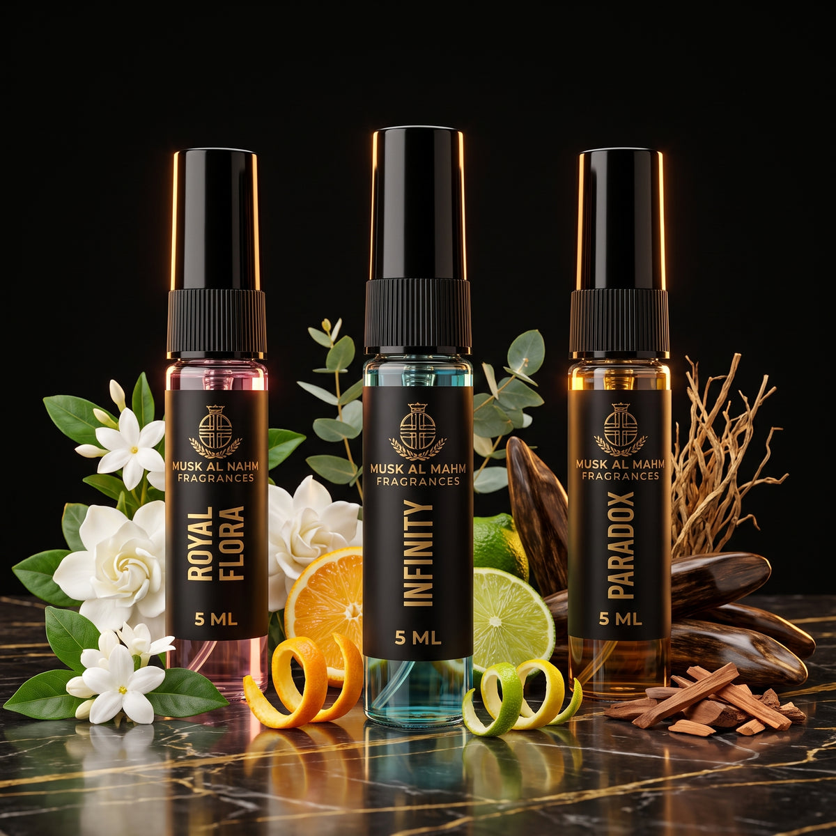 Musk Al Hamd – 3 Perfume Collection | 5ml Each